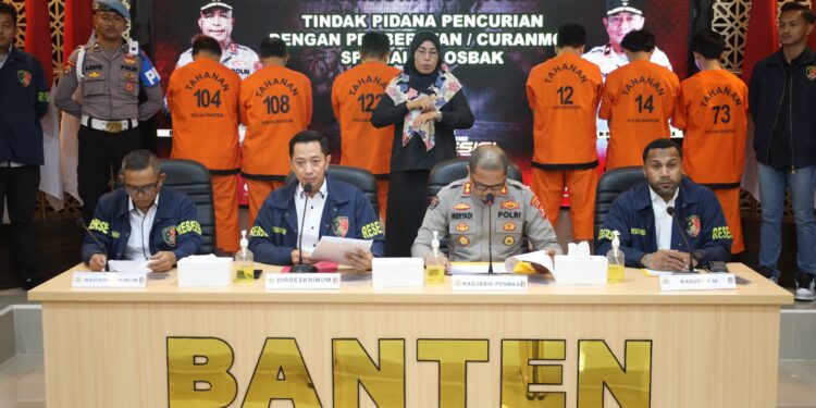 Polda Banten Ungkap Kasus Curanmor Losbak, 10 Pelaku Ditangkap dari Dua Kelompok Berbeda