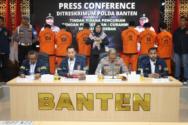 Polda Banten Ungkap Kasus Curanmor Losbak, 10 Pelaku Ditangkap dari Dua Kelompok Berbeda