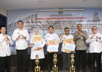 Disnakertrans dan Kecamatan Kibin Raih Juara 1 Lomba Tertib Arsip Kabupaten Serang 2025