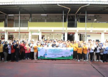 Pasar Anyar Jadi Pusat Perhatian Nasional, Ribuan Orang Turun Tangan di Gerakan Jumat Bersih Serentak