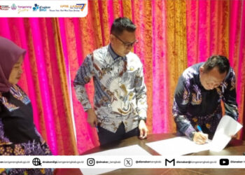 DISNAKER Kabupaten Tangerang Teken Kerja Sama Penempatan Transmigrasi dengan Kabupaten Sidrap