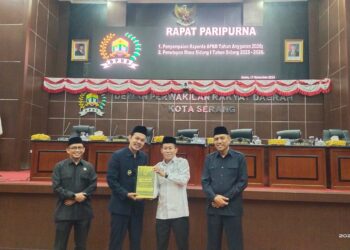 DPRD Kota Serang Gelar Paripurna Penyampaian Raperda APBD 2026