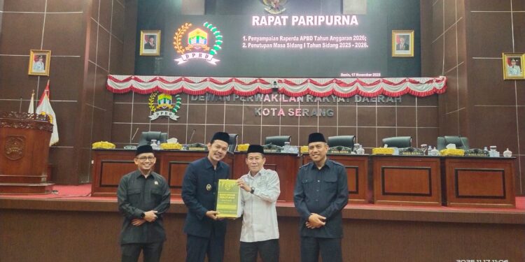 DPRD Kota Serang Gelar Paripurna Penyampaian Raperda APBD 2026