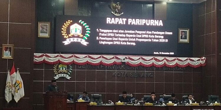 DPRD Kota Serang Bahas Empat Raperda Usulan untuk Masuk Propemperda 2026