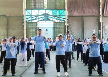 HUT Korpri ke-54 Meriah! Senam Massal Pegawai Pemkab Serang Jadi Simbol Kekompakan dan Semangat Baru ASN