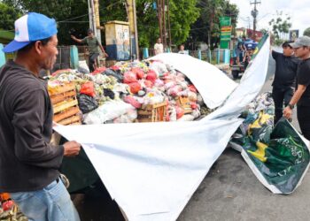 Pemkot Tangsel Tangani Tumpukan Sampah di Sejumlah Titik, DLH Lakukan Penutupan Terpal dan Penyemprotan