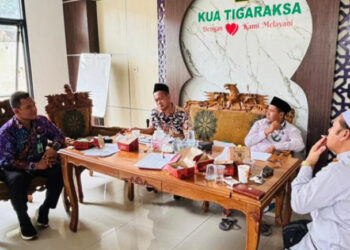 Lurah Kaduagung Jalin Silaturahmi ke KUA Tigaraksa, Perkuat Sinergi Lintas Lembaga