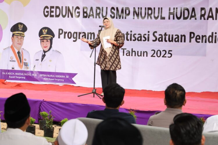 Gedung Baru SMP Nurul Huda Diresmikan, Pesan Tegas Wabup Tangerang Ini Bikin Penasaran