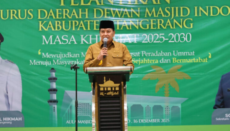 Bupati Maesyal Rasyid Hadiri Pelantikan PD DMI Kabupaten Tangerang Masa Bakti 2025–2030