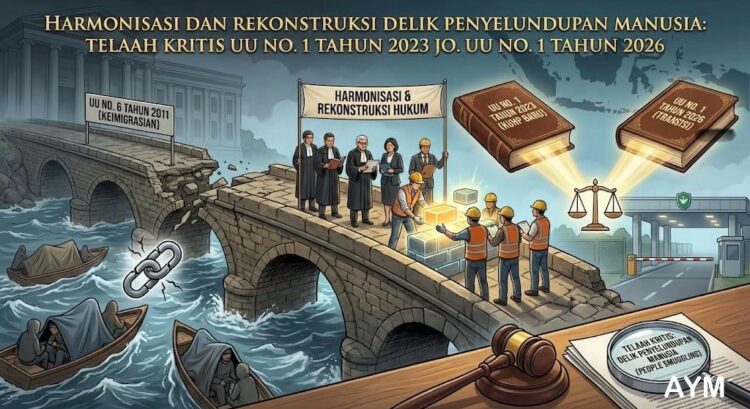 Harmonisasi dan Rekonstruksi Delik Penyelundupan Manusia: Telaah Kritis UU NO. 1 TAHUN 2023 JO. UU NO. 1 TAHUN 2026