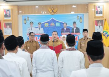 Diguyur Hujan, Pelantikan Pejabat Pemkot Serang Tetap Khidmat dan Sarat Makna