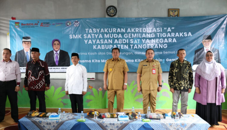 Bupati Tangerang Lakukan Peletakan Batu Pertama Pembangunan Musala di SMK Satya Muda Gemilang