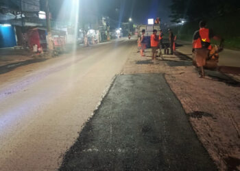 DBMSDA Kabupaten Tangerang Respons Cepat Keluhan Masyarakat, Perbaiki Jalan di Pasar Kemis