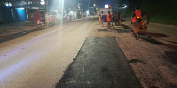 DBMSDA Kabupaten Tangerang Respons Cepat Keluhan Masyarakat, Perbaiki Jalan di Pasar Kemis